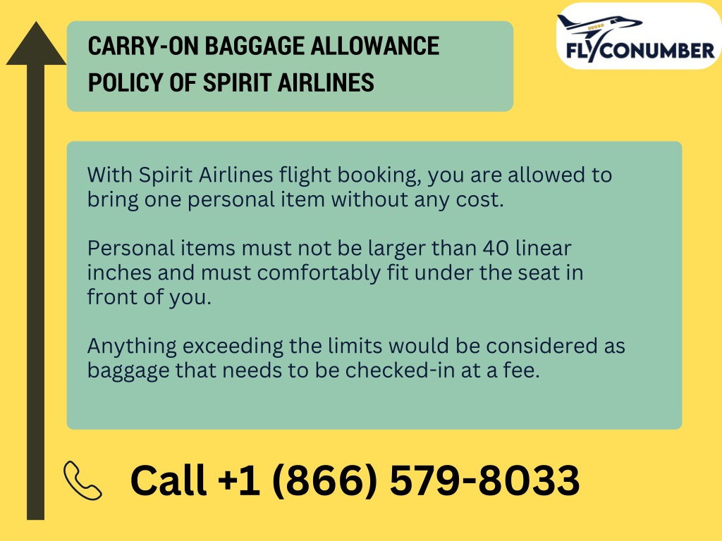 PPT Spirit Airlines Carry On fee Flyconumber PowerPoint Presentation