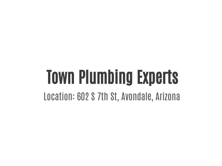 PPT Town Plumbing Experts PowerPoint Presentation, free download ID