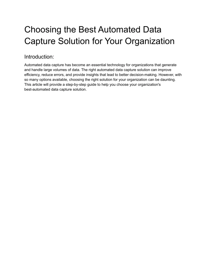 ppt-choosing-the-best-automated-data-capture-solution-for-your