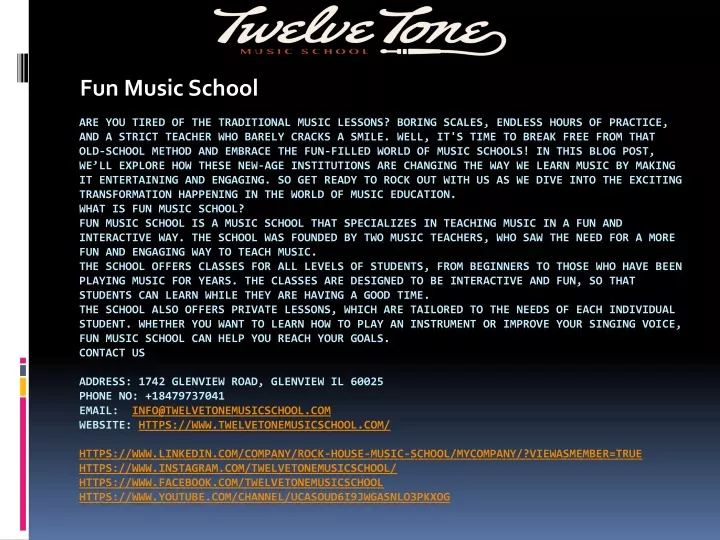 Ppt fun music school powerpoint presentation free download id 12023852