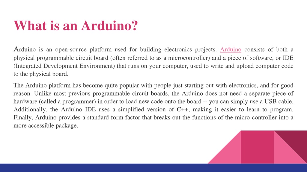 Abstract About Arduino PPT - An Introduction To Arduino PowerPoint Presentation, free download ...