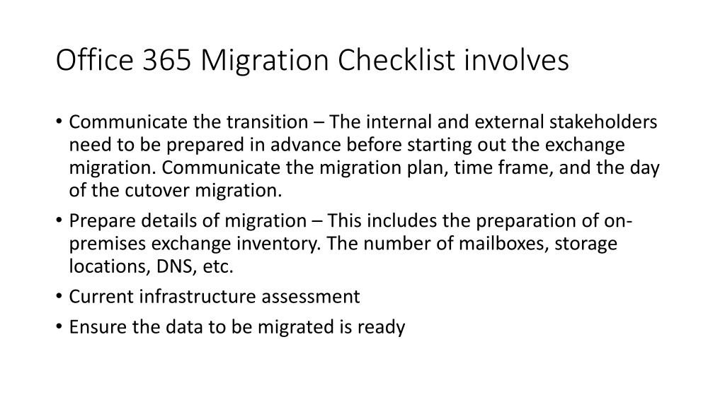 PPT - Exchange To Office 365 Migration PowerPoint Presentation, Free ...