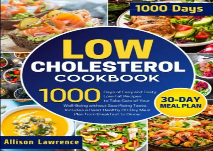 Ppt [pdf] Low Cholesterol Cookbook 1000 Days Of Easy And Tasty Low