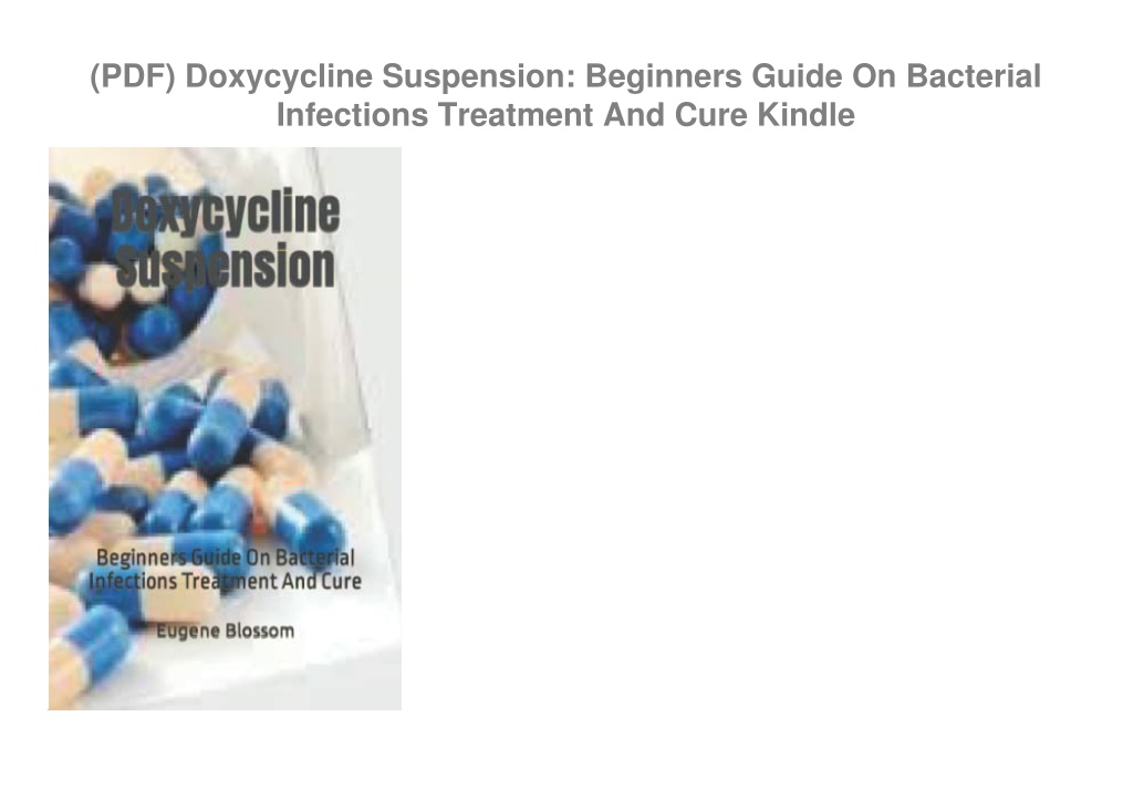 Ppt Pdf Doxycycline Suspension Beginners Guide On Bacterial