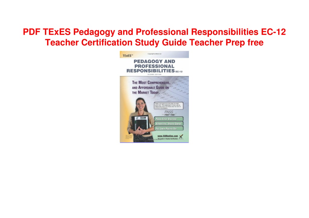 PPT - PDF TExES Pedagogy And Professional Responsibilities EC-12 ...