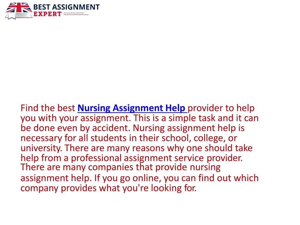 Ppt Why Should I Use A Professional Nursing Assignment Help Uk Company Powerpoint