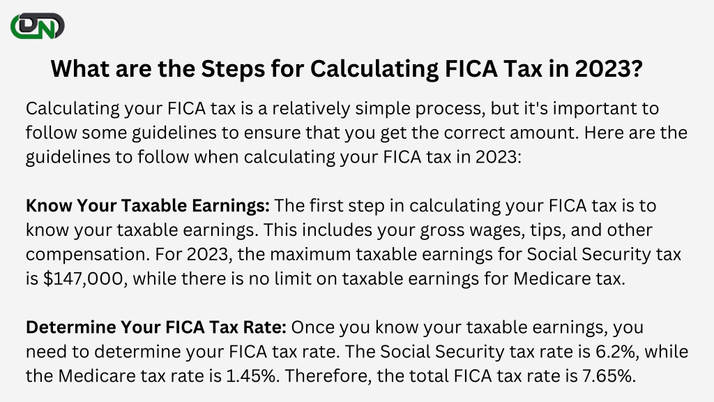 Ppt What Is Fica And How To Calculate Fica Tax 2023 With Complete