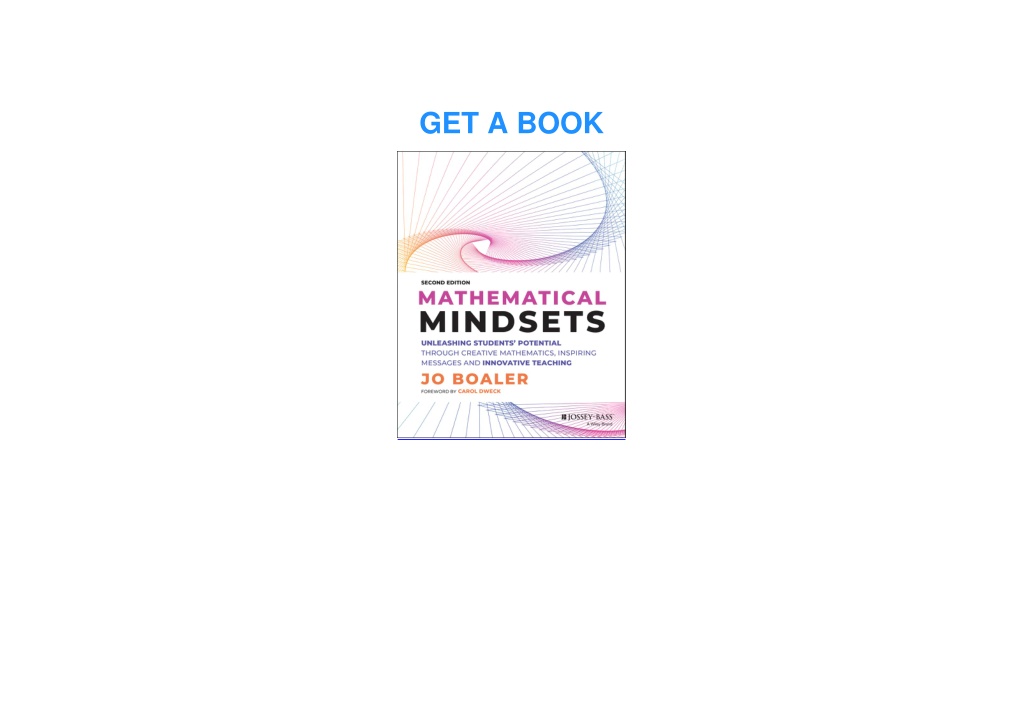 PPT - (PDF BOOK) Mathematical Mindsets: Unleashing Students' Potential ...