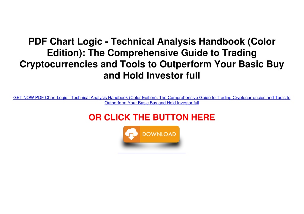 PPT PDF Chart Logic Technical Analysis Handbook (Color Edition