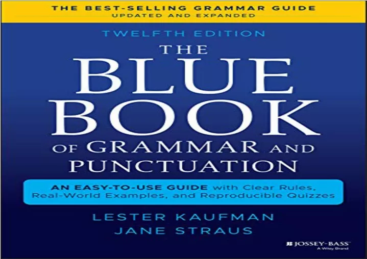 PPT - download The Blue Book of Grammar and Punctuation: An Easy-to-Use ...