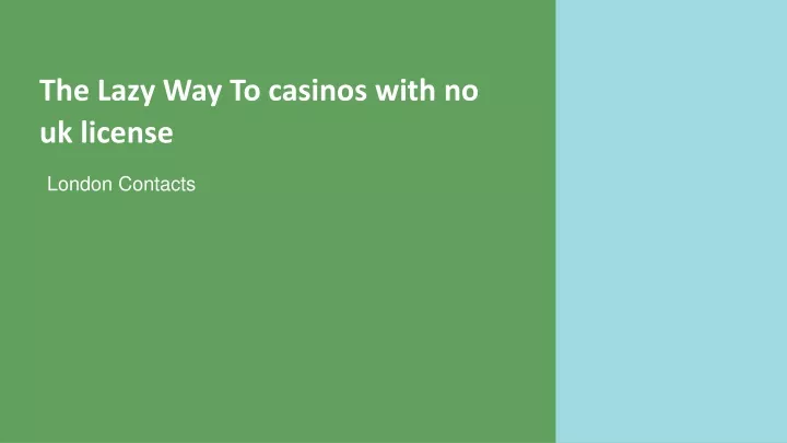 non ukgc licensed casino