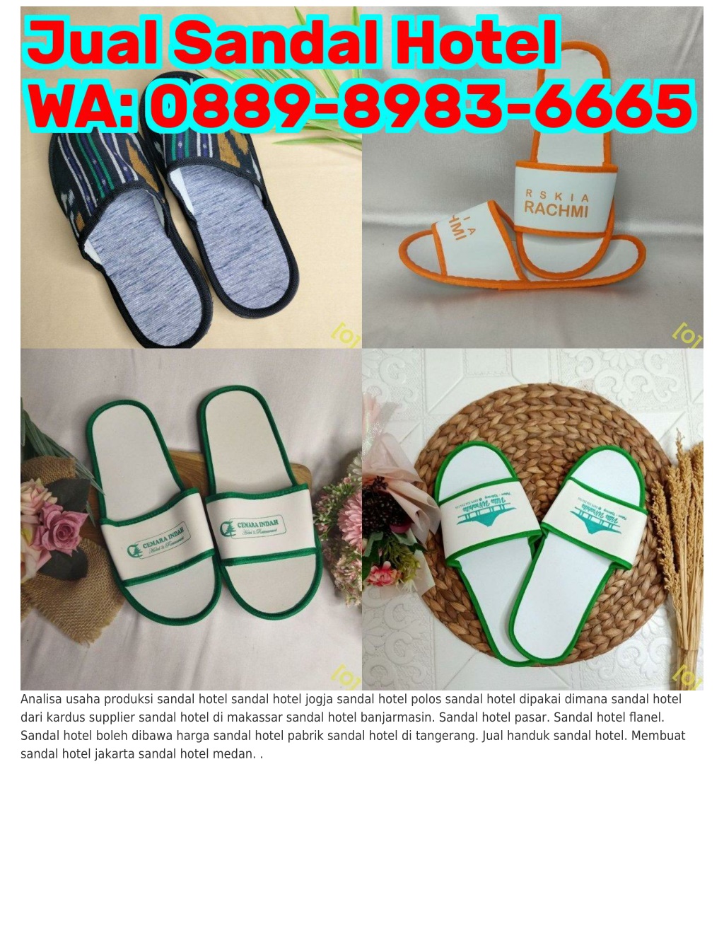 PPT - O889_8983_ϬϬϬ5 (WA) Sandal Hotel Untuk Souvenir Istilah Sandal ...