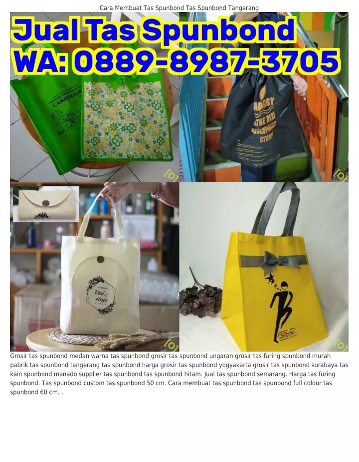 Ppt Wa Pabrik Tas Spunbond Tangerang Tas Spunbond Tangerang Powerpoint