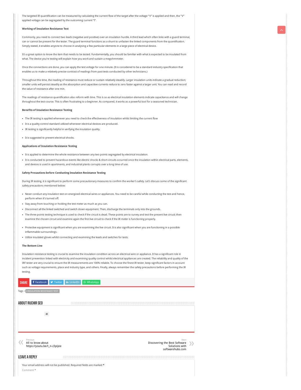 Ppt Insulation Resistance Test Powerpoint Presentation Free Download