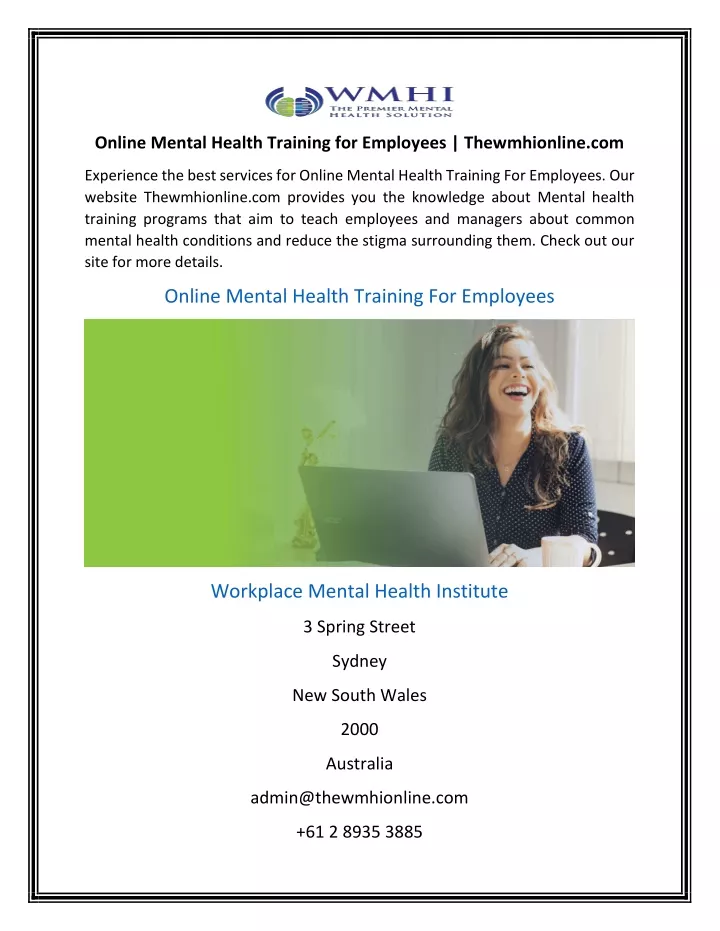 ppt-online-mental-health-training-for-employees-thewmhionline