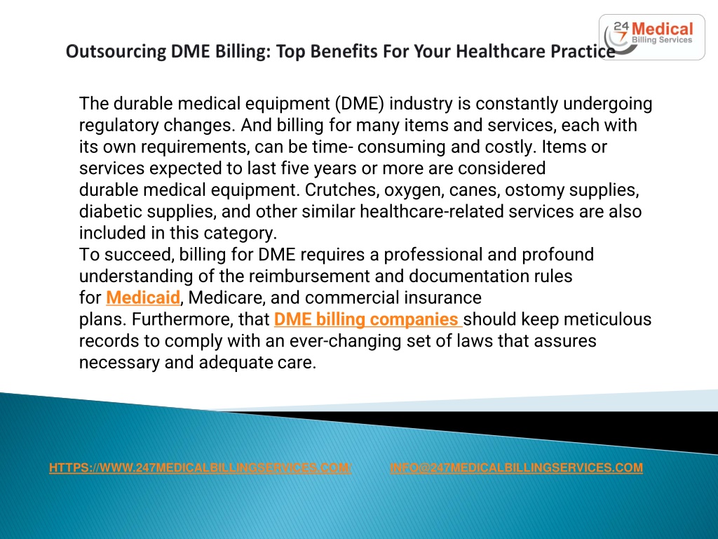 Ppt Outsourcing Dme Billing Top Benefits For Your Healthcare Practice Powerpoint Presentation