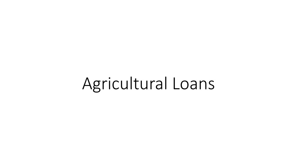 PPT Agricultural Loans PowerPoint Presentation, free download ID