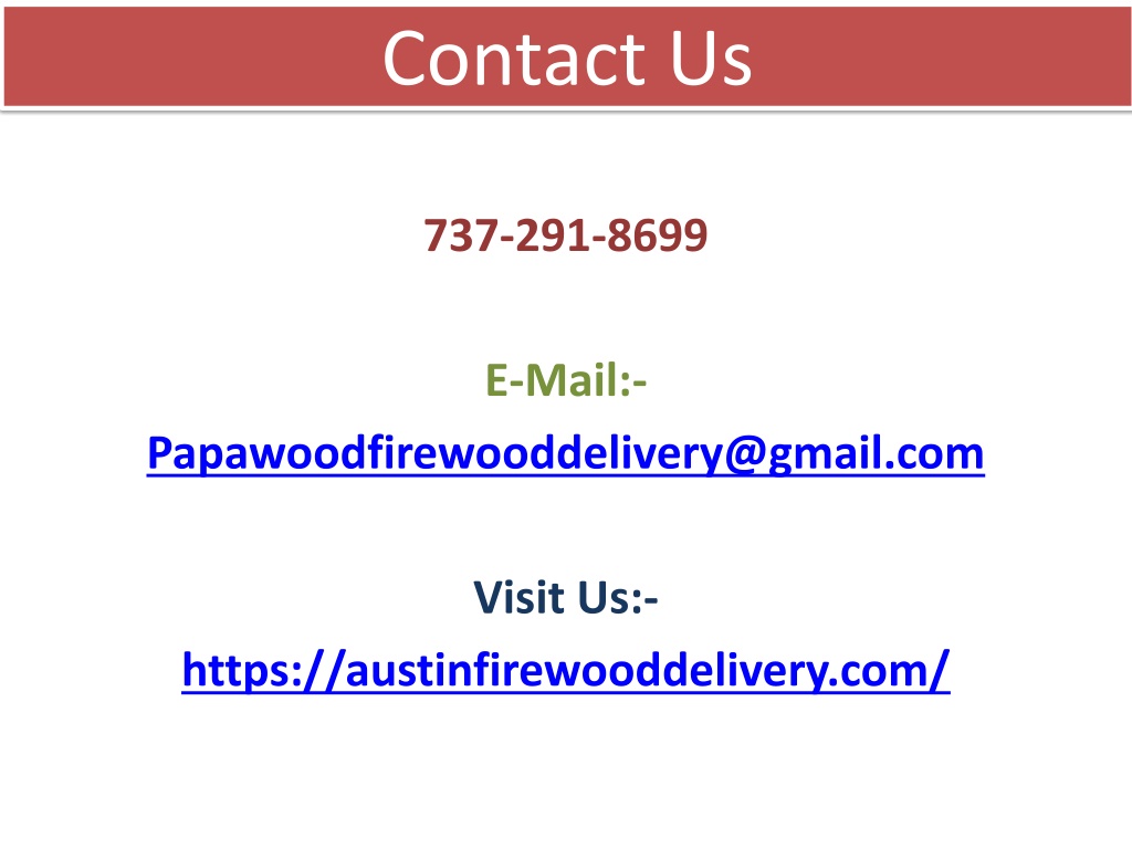 PPT Best Fire Wood Delivery Near Me PowerPoint Presentation, free