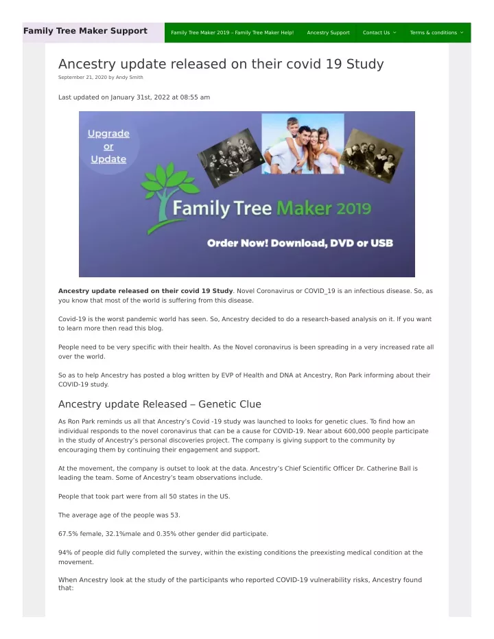 PPT Ancestry Update Released On Their Covid 19 Study PowerPoint ppt-ancestry-update-released-on-their-covid-19-study-powerpoint