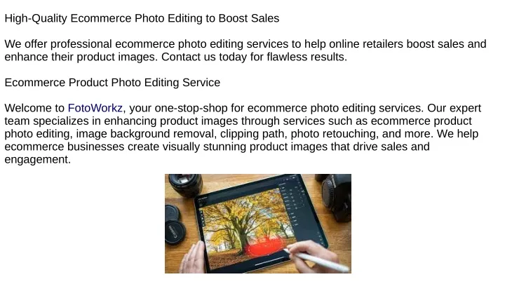 PPT - Ecommerce Product Photo Editing Service PowerPoint Presentation ...