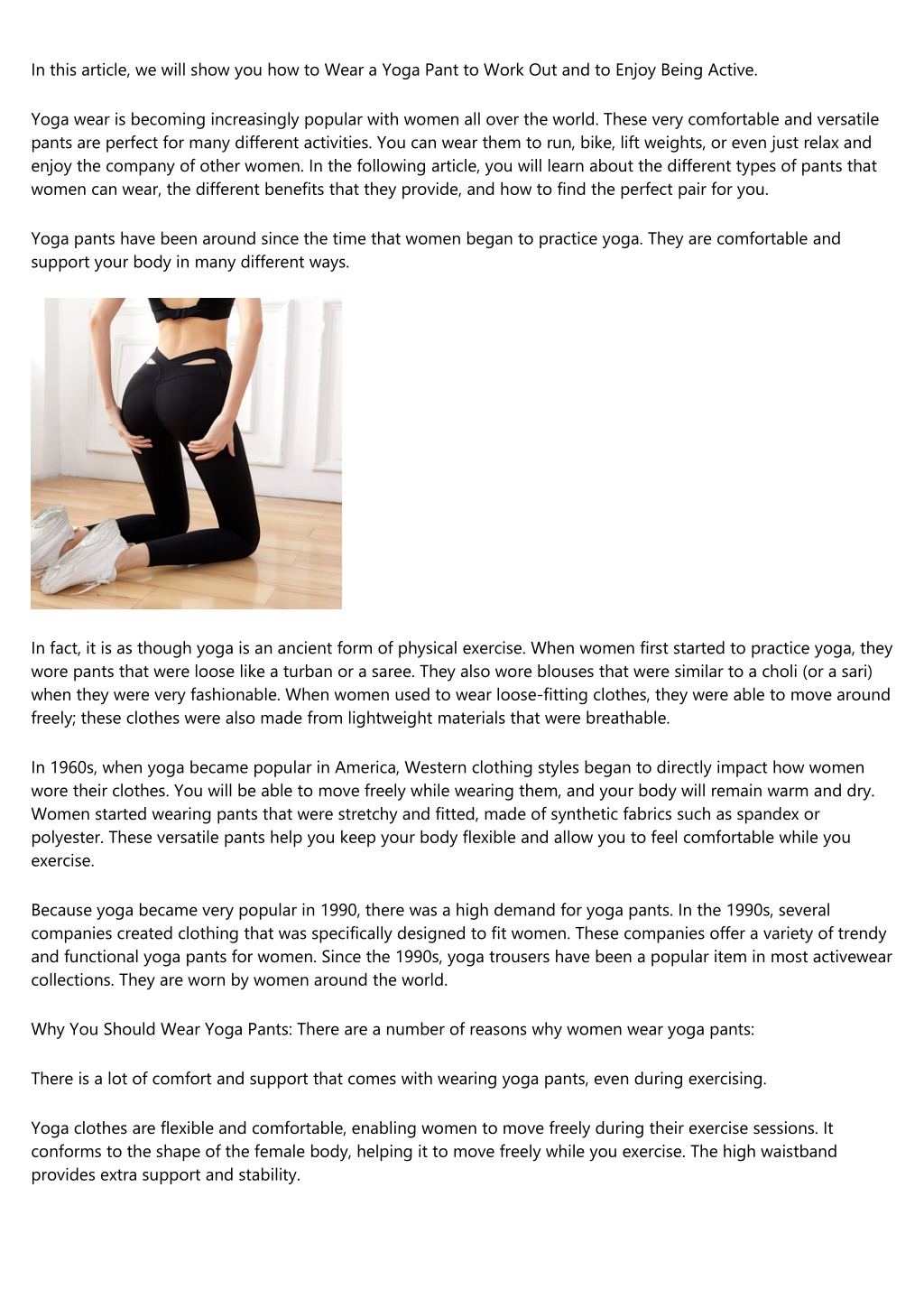 PPT - The Best Kept Secrets About long yoga pants PowerPoint