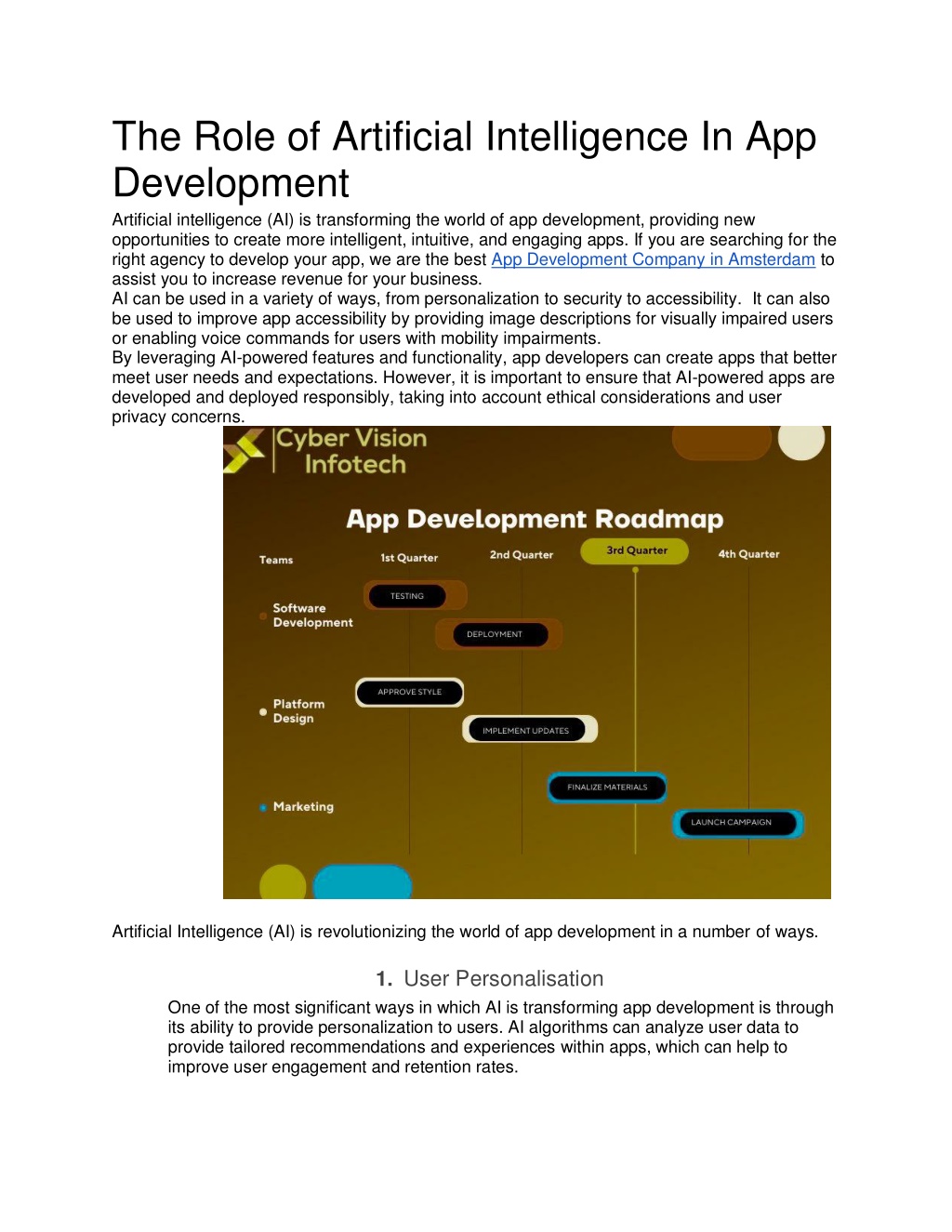PPT - The Role of Artificial Intelligence In App Development PowerPoint ...
