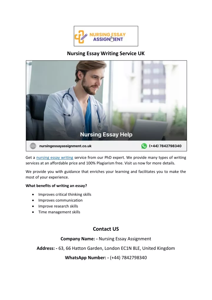 nursing essay writing service uk