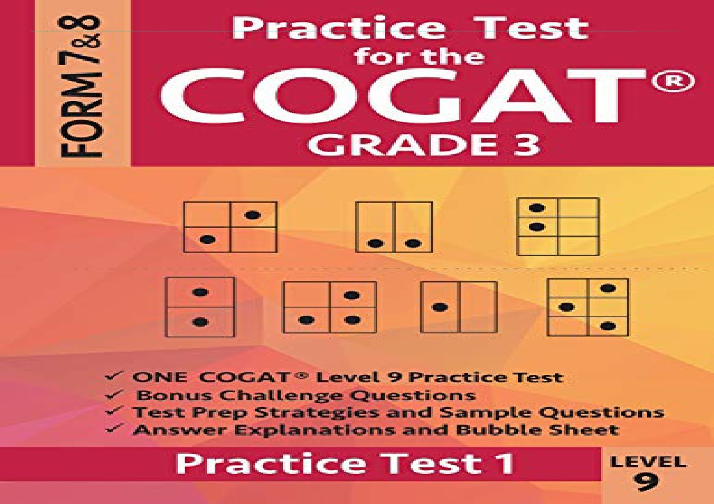 Ppt Download Pdf Practice Test For The Cogat Grade 3 Level 9 Form 7 And 8 Practic 4326