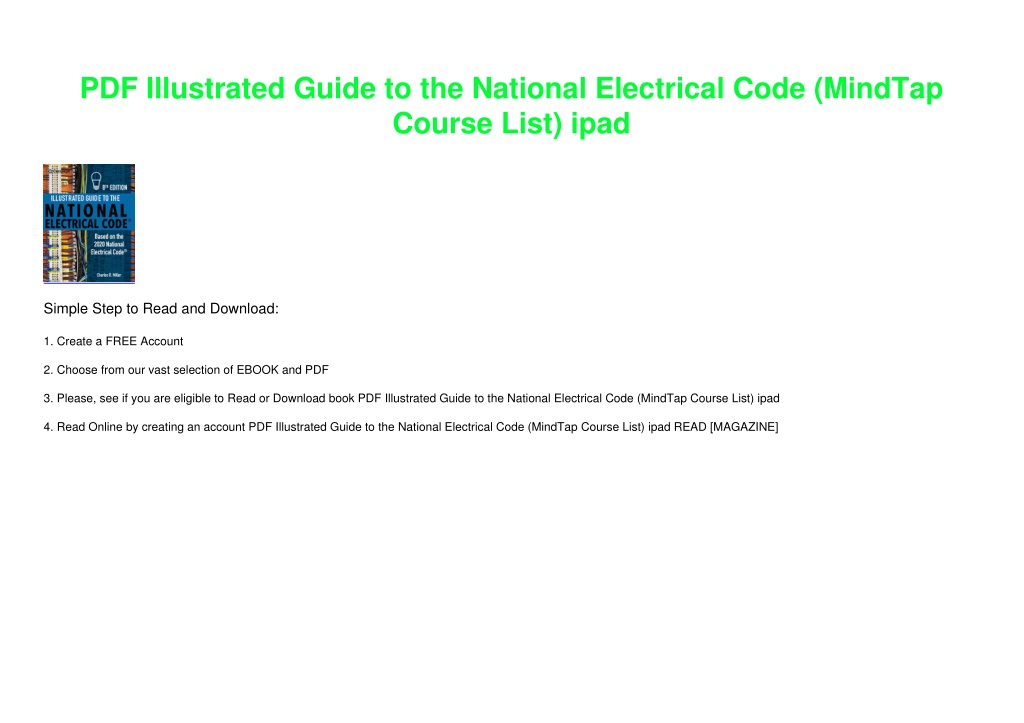 PPT - PDF Illustrated Guide To The National Electrical Code (MindTap ...