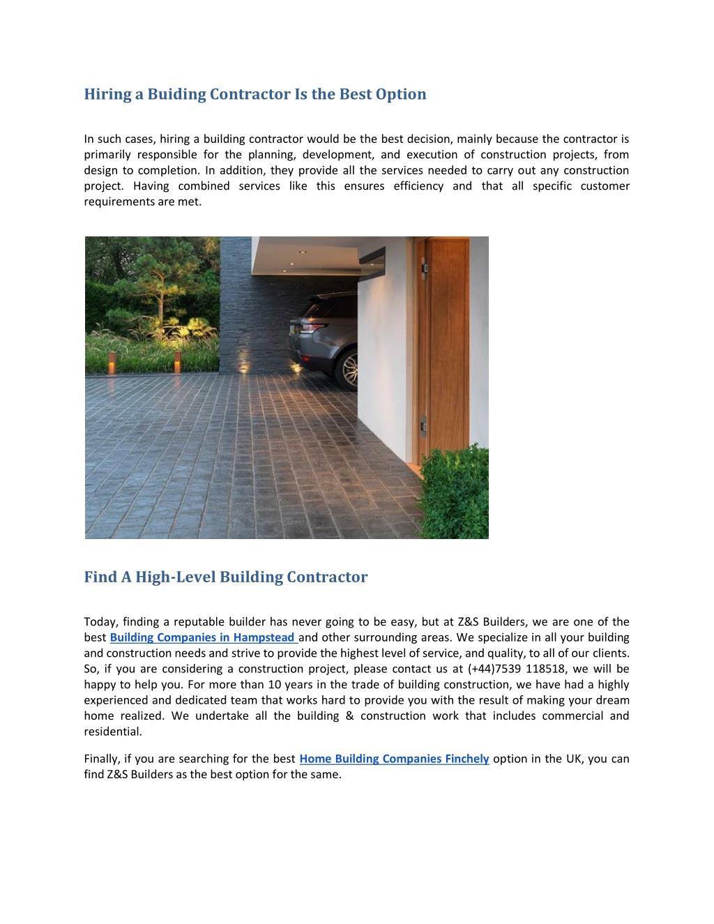 PPT - Why Hiring A Professional Building Contractor Is Best For Your ...