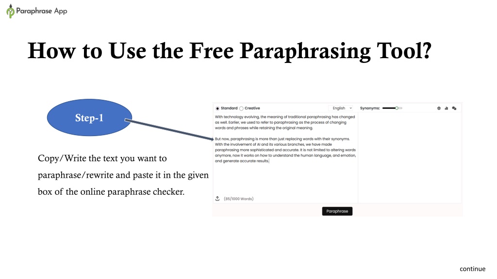 paraphrasing program download free