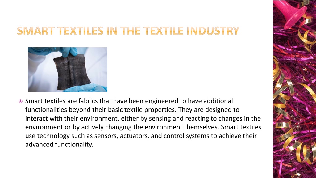 PPT The Future of Textile Auxiliaries Advances in Nanotechnology