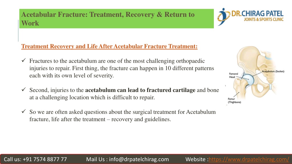 PPT - Acetabular Fracture Treatment, Recovery & Return to Work ...