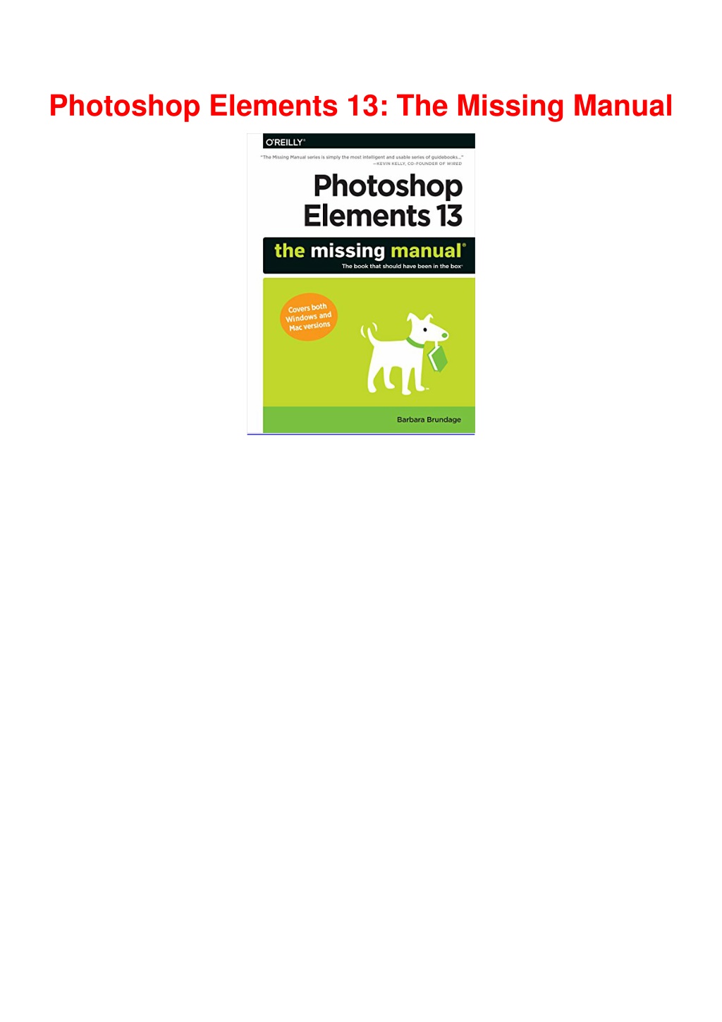 Can you download a manual for photoshop elements after effects c6 free download