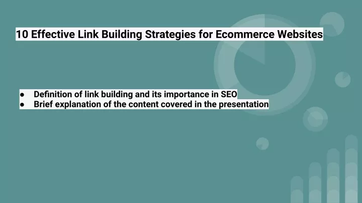 Ppt 10 Effective Link Building Strategies For Ecommerce Websites