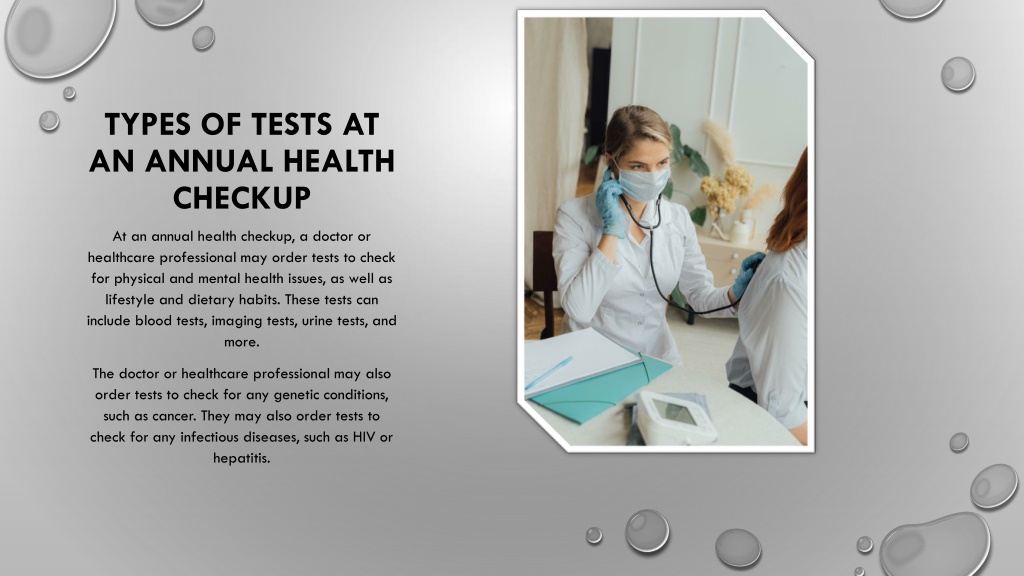 PPT - The Yearly Tune-Up Get Your Annual Health Checkup! PowerPoint ...