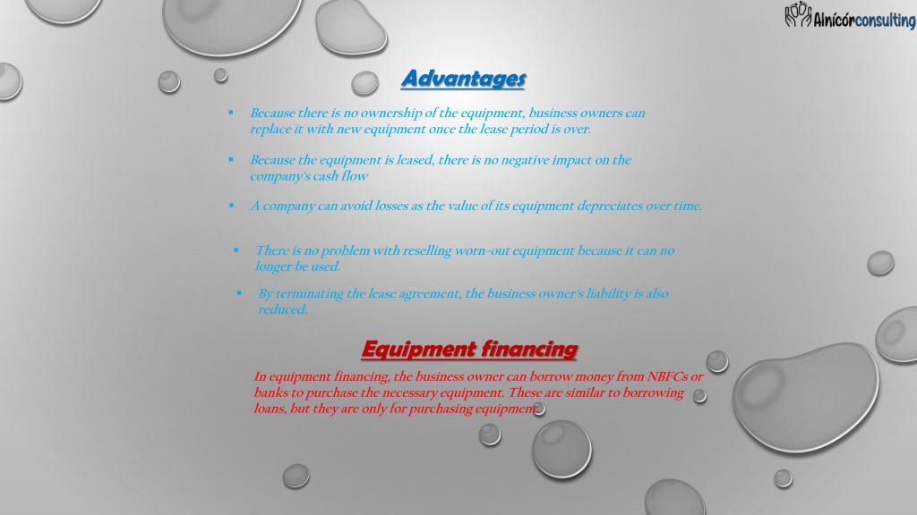 PPT What Is Equipment Lease Financing Types And Advantages