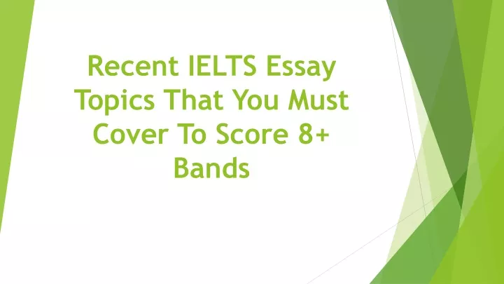 ielts essay topics recent