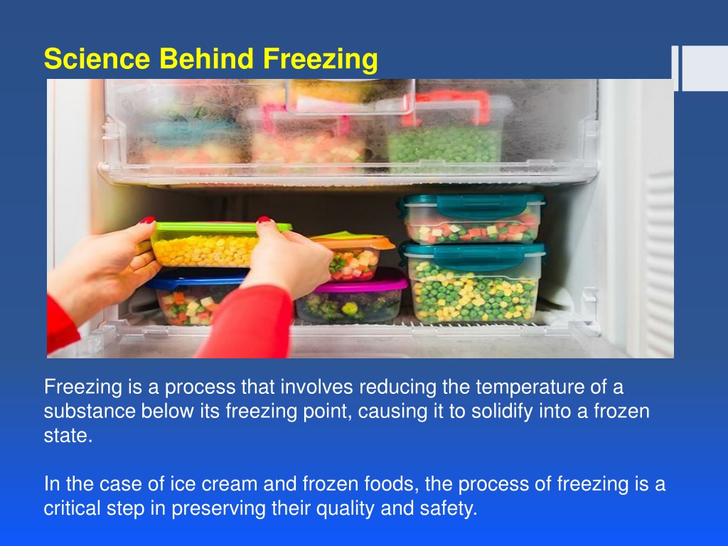 PPT Importance of Correct Freezing Temperature for Storing Ice Cream and Frozen Foods