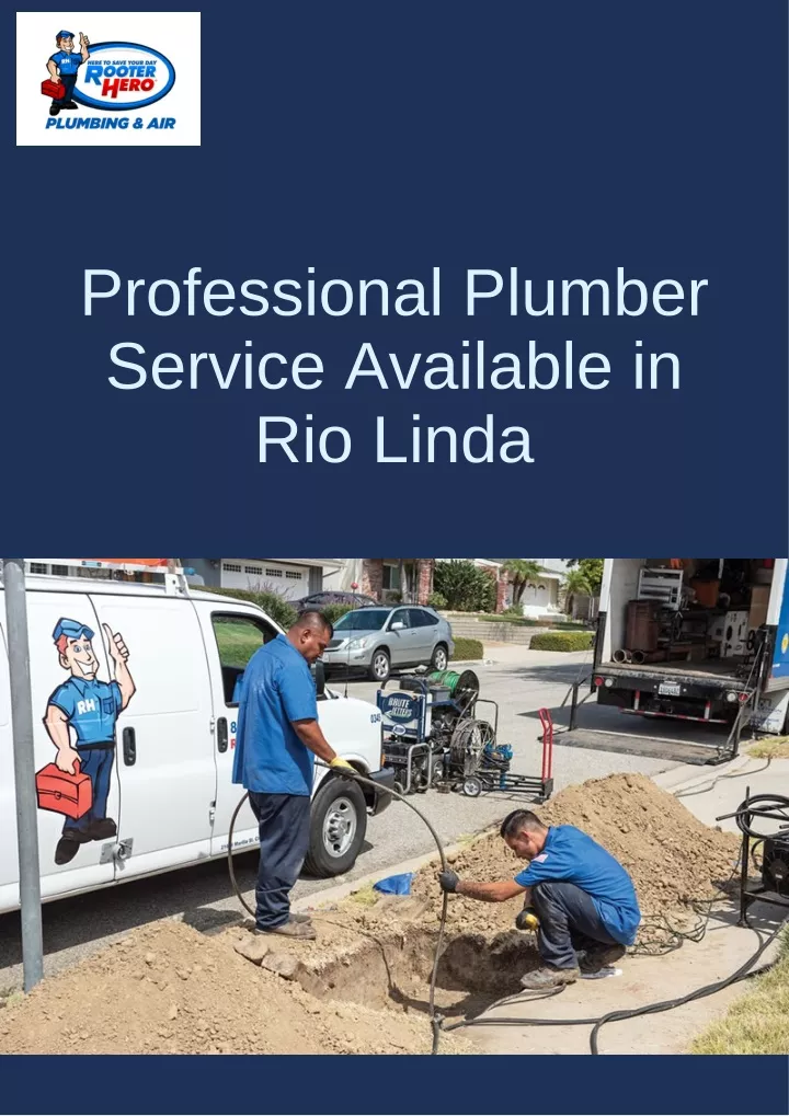 Professional Plumber Service Available in Rio Linda 