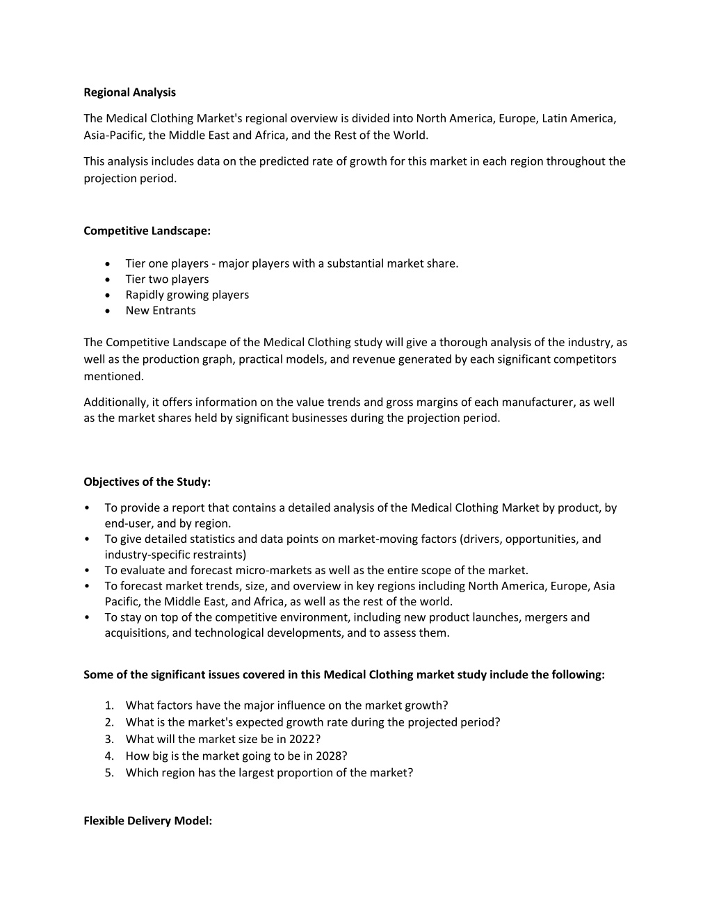 PPT Medical Clothing Market PowerPoint Presentation, free download