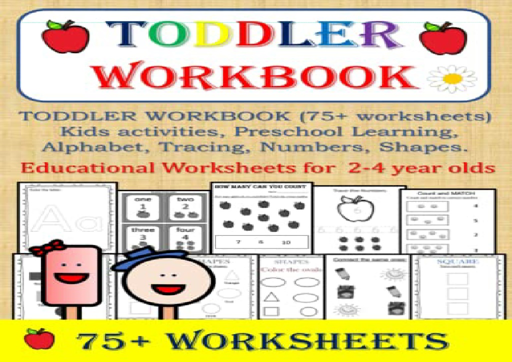 PPT - [READ PDF] TODDLER WORKBOOK (75 worksheets), Kids activities ...