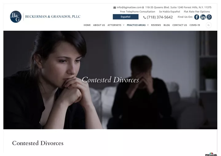 PPT Contested Divorce lawyer Brooklyn, New York NY BG Divorce