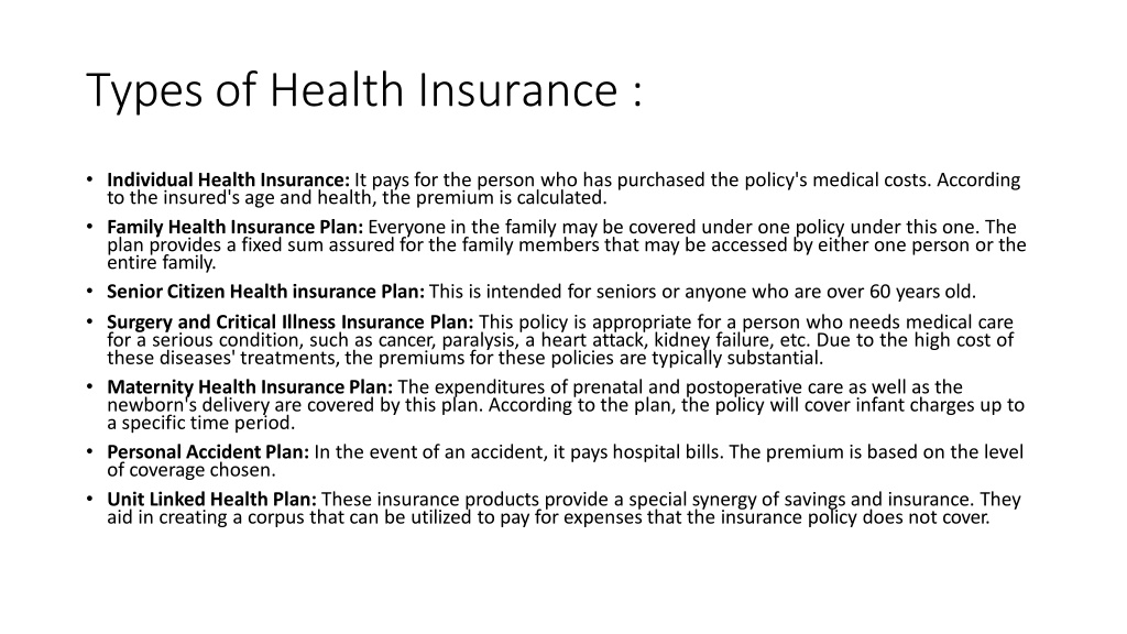 PPT - Importance of Health Insurance PowerPoint Presentation, free ...