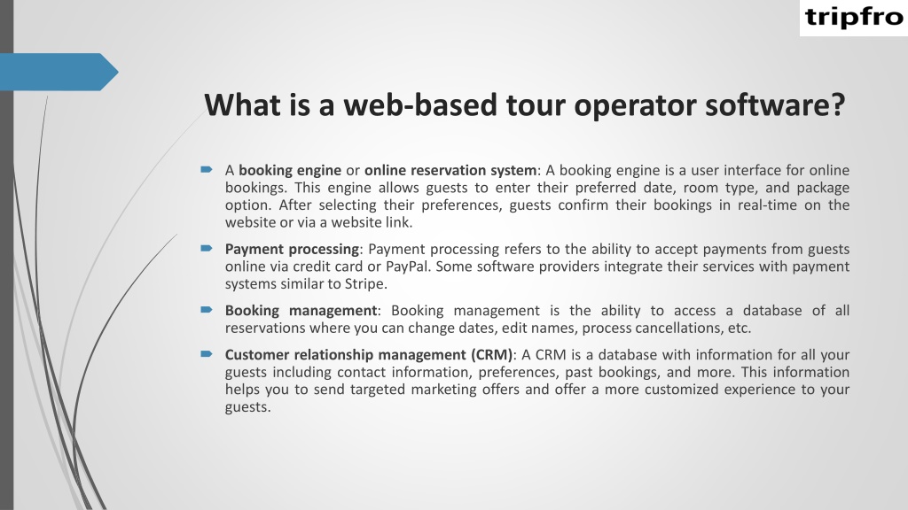 PPT - Tour Operator Software PowerPoint Presentation, Free Download - ID:12053426