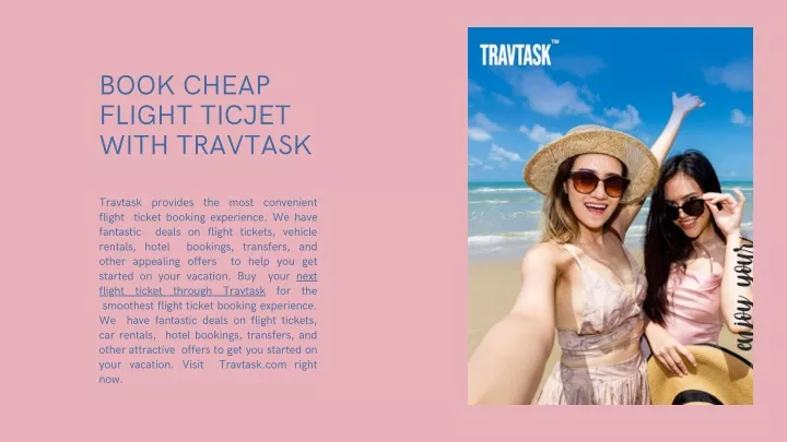 Ppt How To Book Cheap Flight Ticket With Travtask Powerpoint