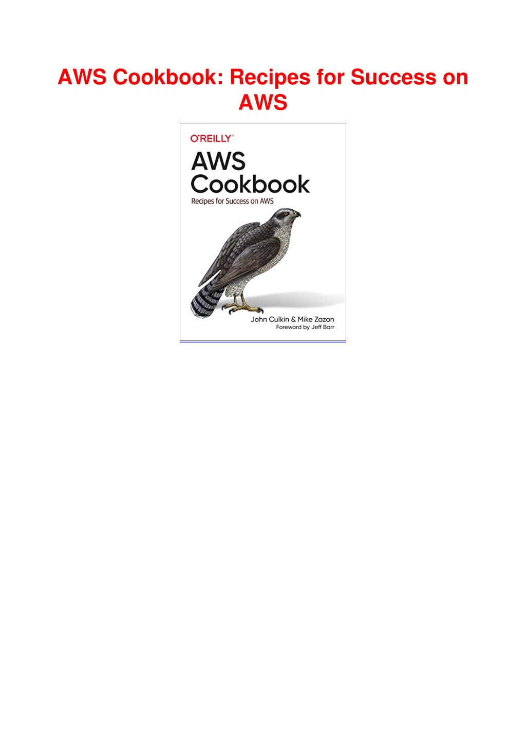 PPT - _PDF_ AWS Cookbook: Recipes For Success On AWS PowerPoint ...