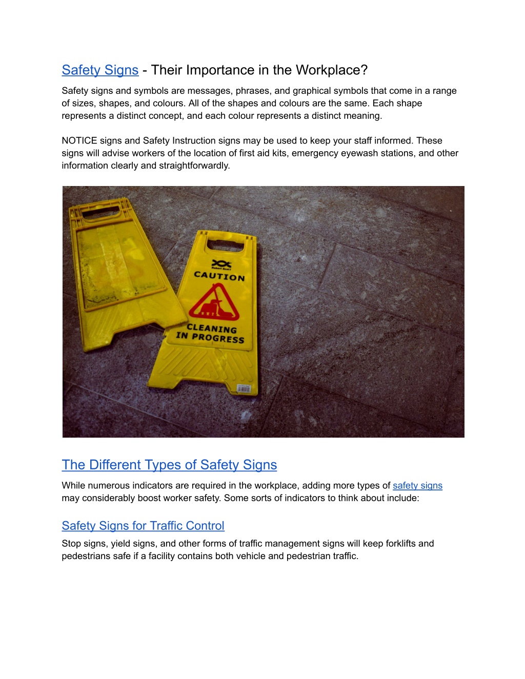 PPT - Different Types of Safety Signs in the Workplace PowerPoint ...