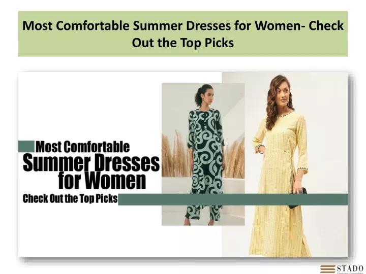 PPT   Most Comfortable Summer Dresses For Women  Check Out The Top