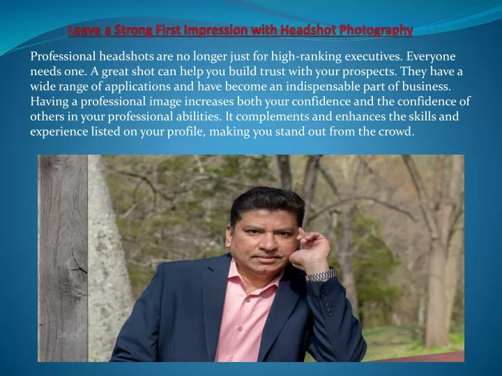 Leave a Strong First Impression with Headshot Photography